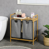 NARA – Bamboe Wasmand met Dubbel Compartiment