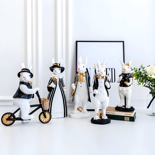 RegalRabbit – Harsen Decoratief Beeldje met Koninklijke Flair
