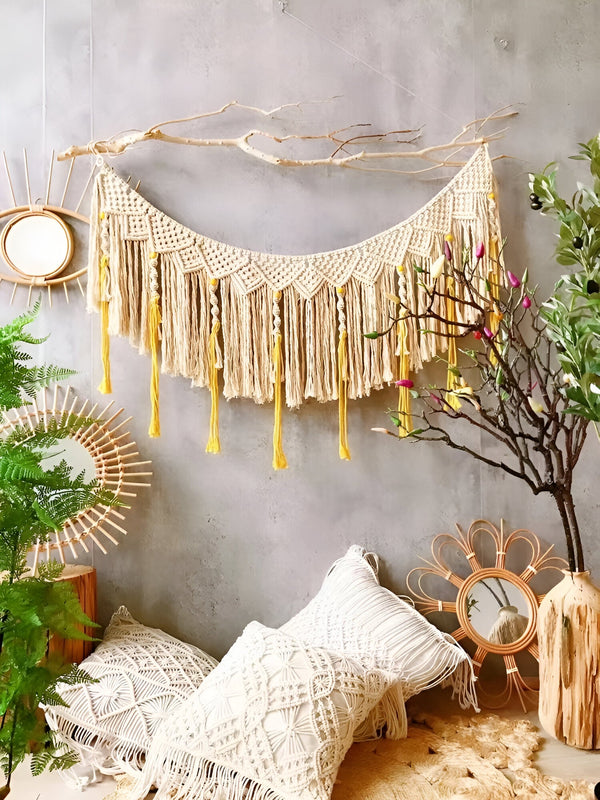 LushWeave – Handgeweven Kussenhoes met Boho Charme