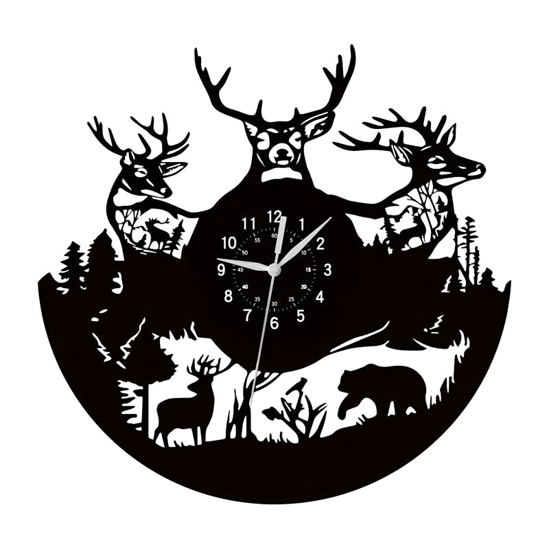 Nara – ForestTime Klok met LED en Bosdierenontwerp