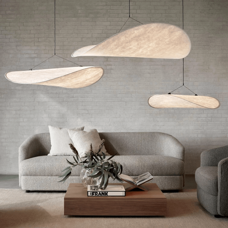 Japandi – Stoffen hanglamp in natuurlijke stijl