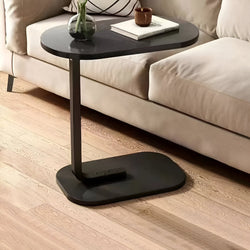 Nara – Industriële C-Vorm Bijzettafel voor Bank, Bed of Kantoor