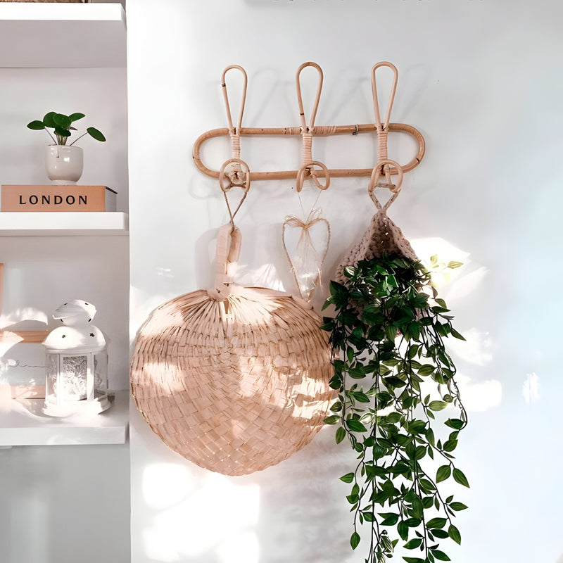 RattanTidy – Handgemaakte Wandhaken van Rattan voor het Kinderkamerinterieur