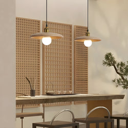 NatureLuxe – Houten plafondlamp met warme LED-verlichting