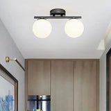 LumeSphere – LED Plafondlamp in glas met gouden accenten