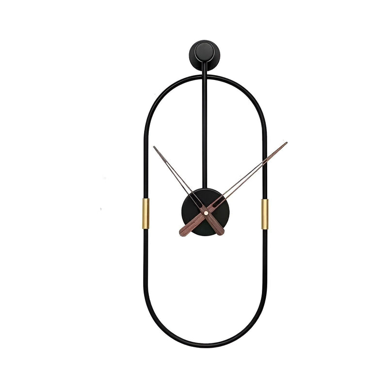 IronArt Wandklok in Minimalistische Metaalstijl
