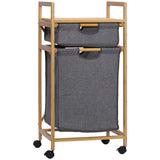 BambooEase – Bamboe Wasmand met Uitneembare Binnenzak