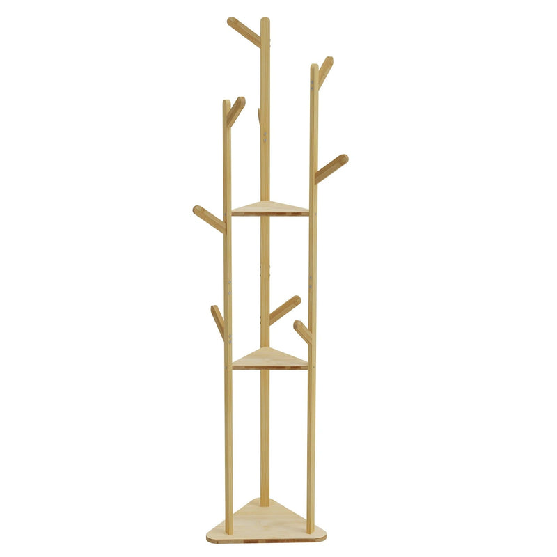 TranquilHome – Bamboe kapstok met planken