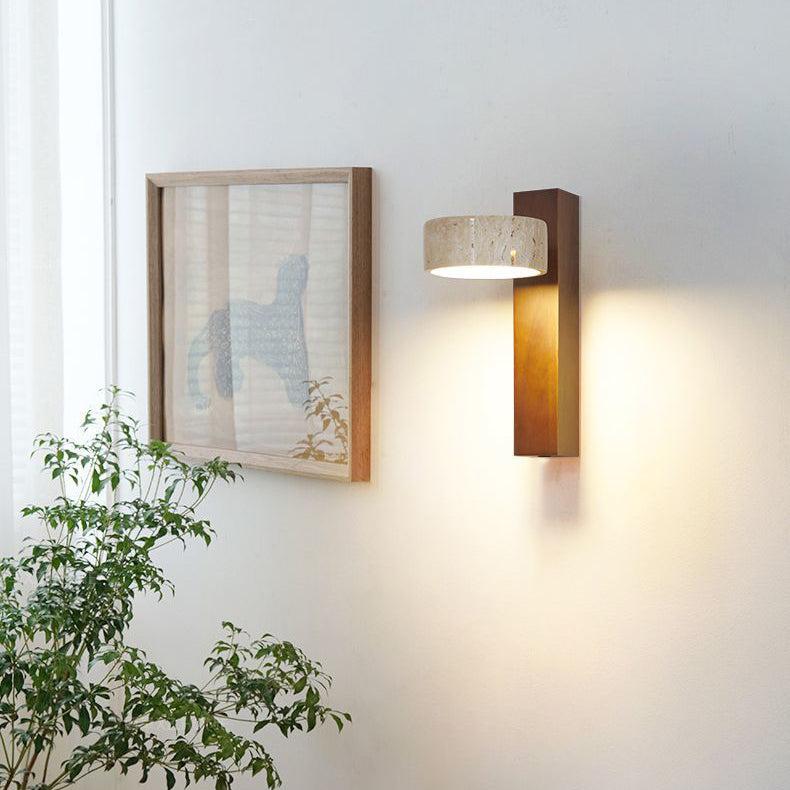 Wabi Sabi Wandlamp – Rust in Steen en Licht