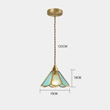 Vintage Stained Glass – Luxe hanglamp met glas-in-loodkap