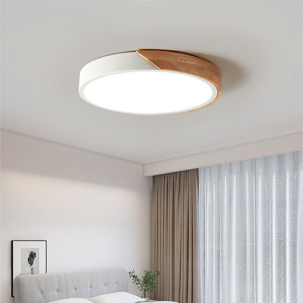 Nordic Wooden Macaron Plafondlamp