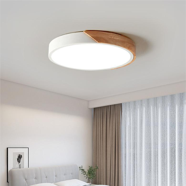 Nordic Wooden Macaron Plafondlamp