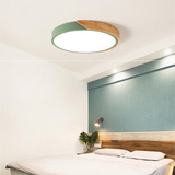 Nordic Wooden Macaron Plafondlamp