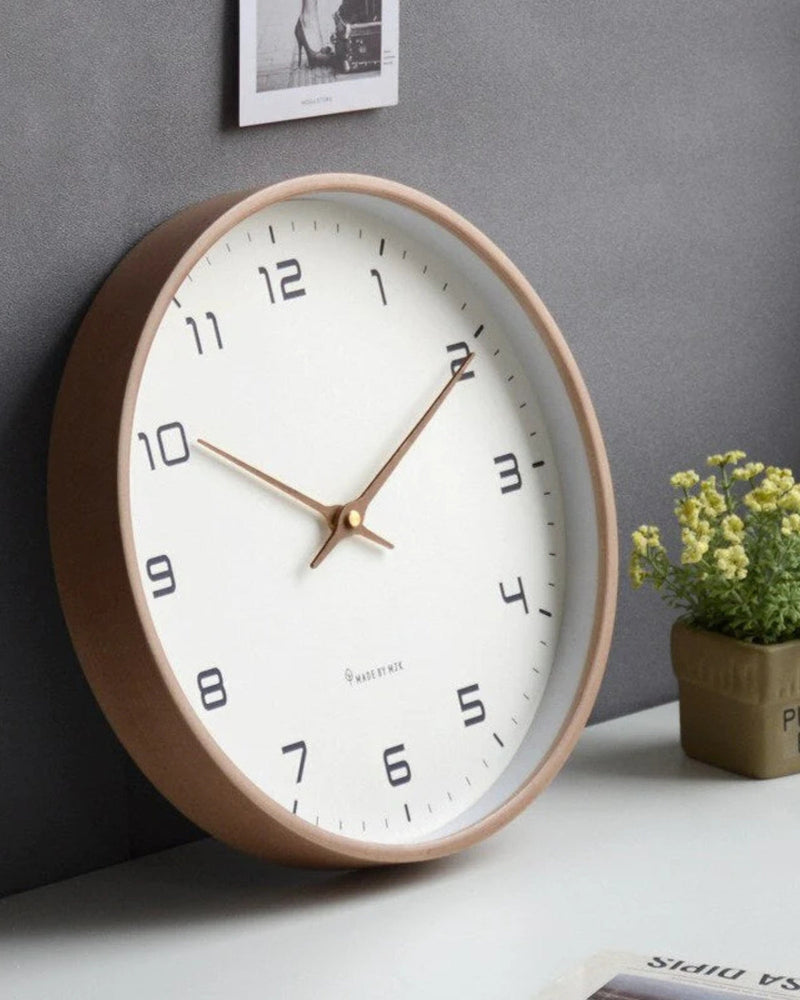 Buenta Classique Wandklok – Scandinavische Rust en Tijdloze Elegant