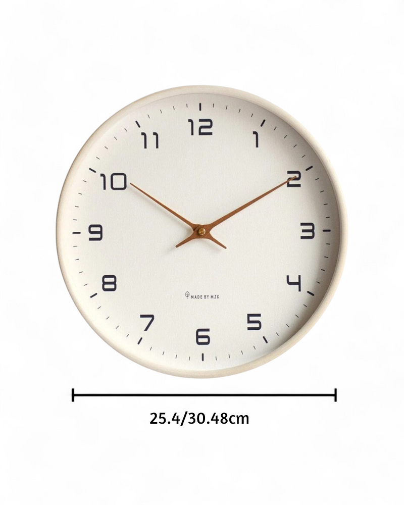 Buenta Classique Wandklok – Scandinavische Rust en Tijdloze Elegant