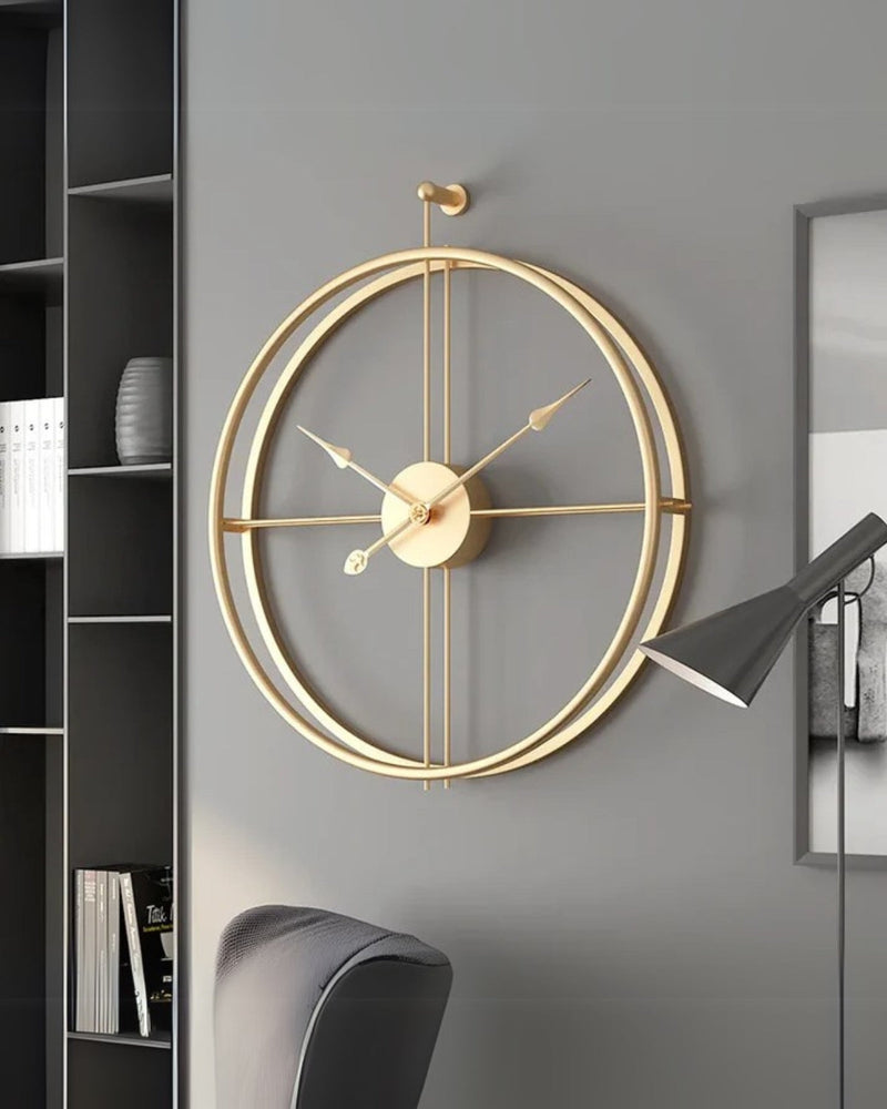 Buenta Noir Wandklok – Bold Elegance in Stilte