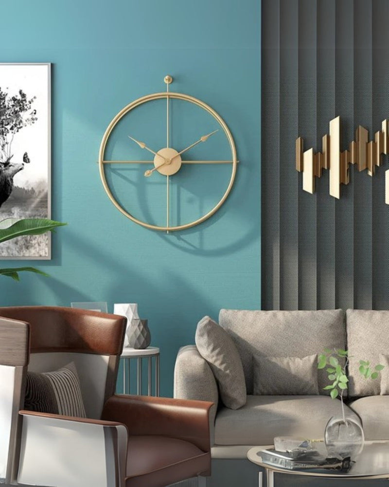Buenta Noir Wandklok – Bold Elegance in Stilte