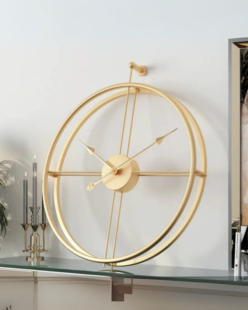 Buenta Noir Wandklok – Bold Elegance in Stilte