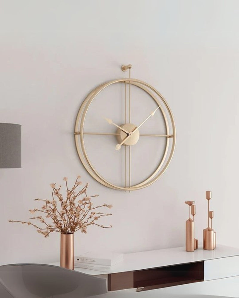Buenta Noir Wandklok – Bold Elegance in Stilte