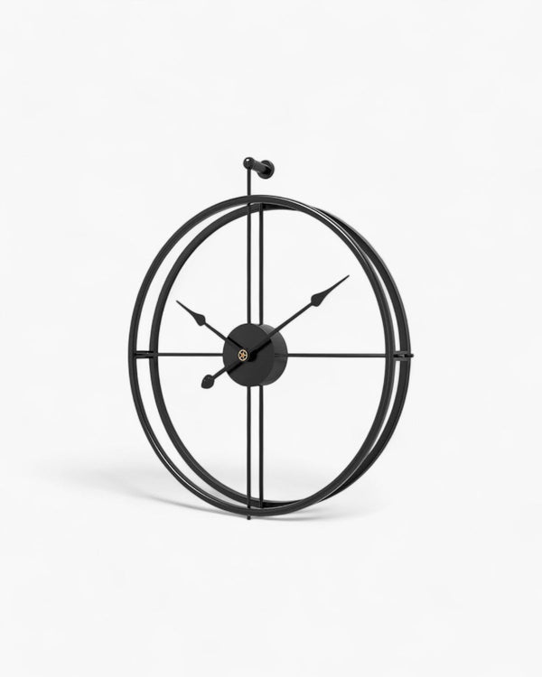 Buenta Noir Wandklok – Bold Elegance in Stilte