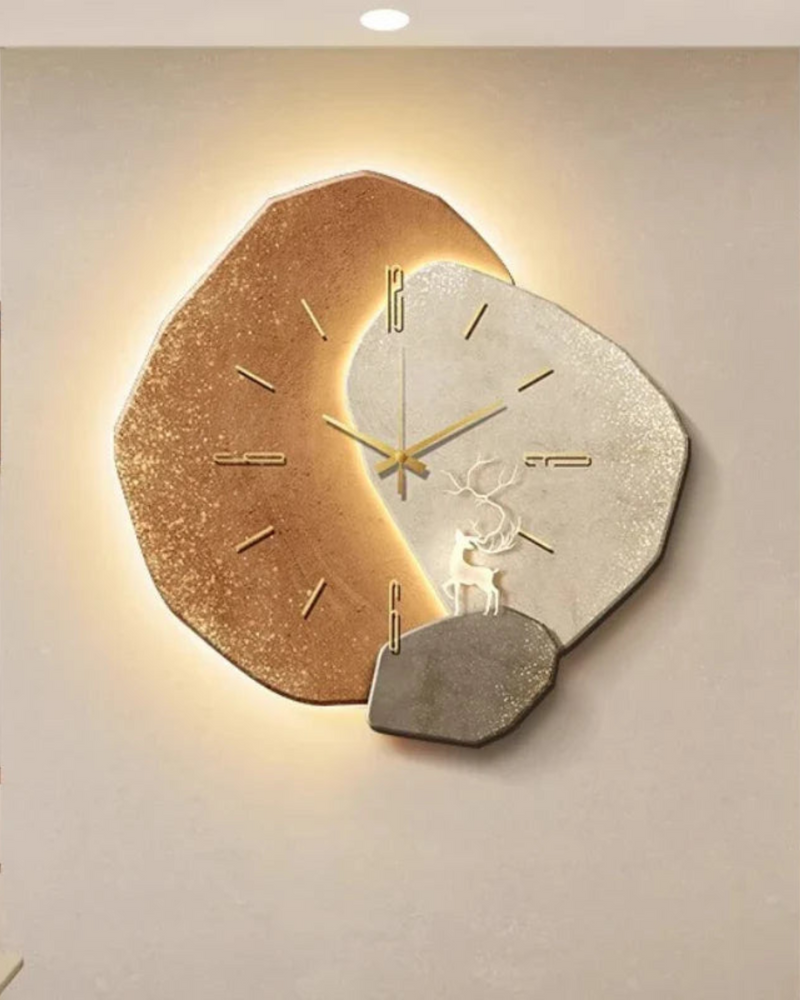 Lune Aura Wandklok – Tijd in Balans, Geïnspireerd door de Maan