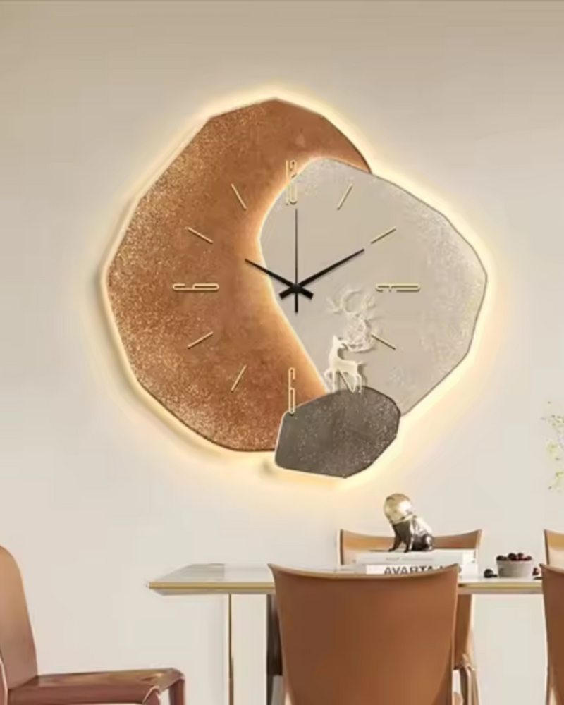Lune Aura Wandklok – Tijd in Balans, Geïnspireerd door de Maan