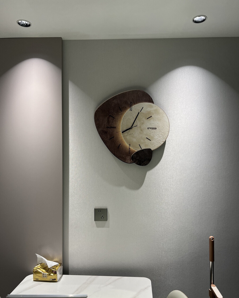 Lune Aura Wandklok – Tijd in Balans, Geïnspireerd door de Maan