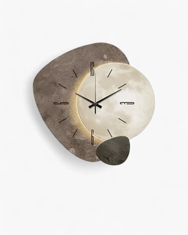 Lune Aura Wandklok – Tijd in Balans, Geïnspireerd door de Maan