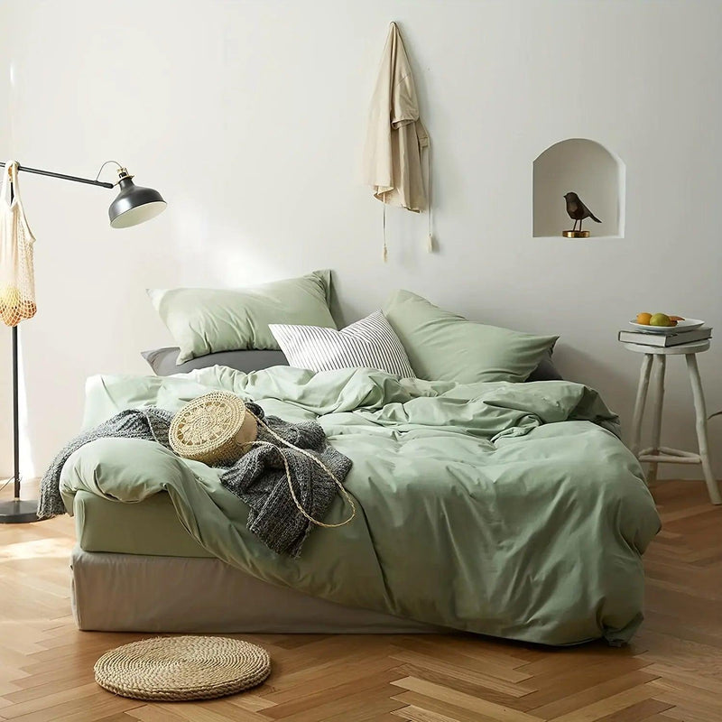 Lichtgroen – Dekbedovertrekset met Minimalistische Stijl