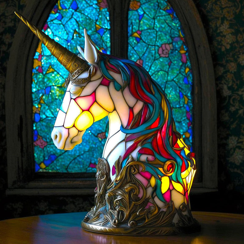 Nara – Kunst Nachtlamp met Gekleurde Dierenprint