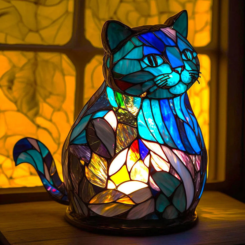 Nara – Kunst Nachtlamp met Gekleurde Dierenprint