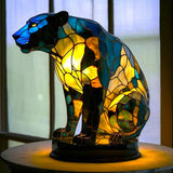 Nara – Kunst Nachtlamp met Gekleurde Dierenprint