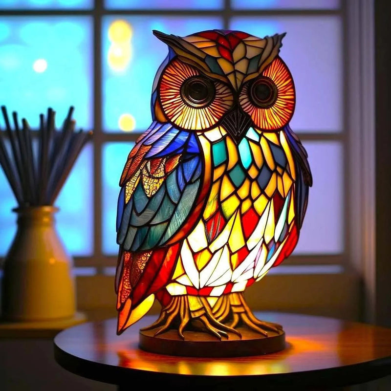 Nara – Kunst Nachtlamp met Gekleurde Dierenprint