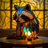 Nara – Kunst Nachtlamp met Gekleurde Dierenprint