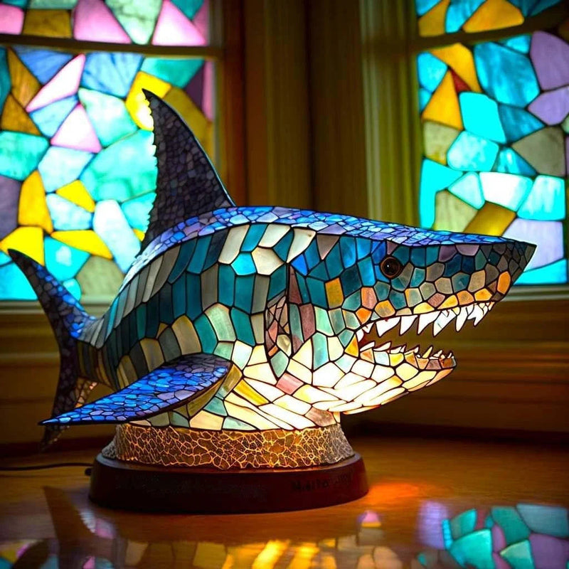 Nara – Kunst Nachtlamp met Gekleurde Dierenprint
