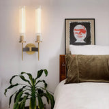 Möni – Wandlamp met geribbeld glas en koperen afwerking