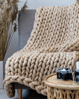 Maison – Handgeweven Chunky Brei Deken van Natuurlijk Katoen