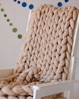 Maison – Handgeweven Chunky Brei Deken van Natuurlijk Katoen