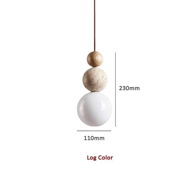 Travertine Lava Stone Hanglamp