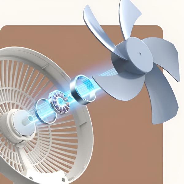 Maison Nara – Draagbare Oplaadbare Ventilator voor Directe Verkoeling