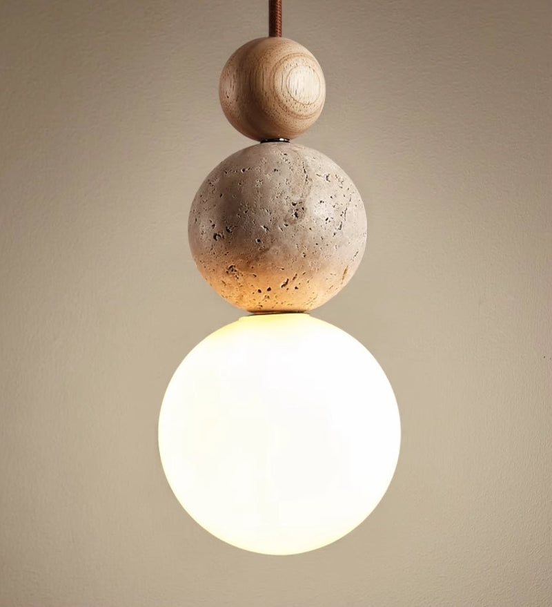 Travertine Lava Stone Hanglamp