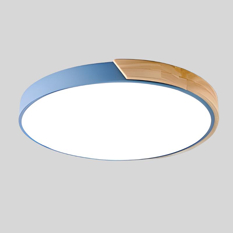 Nordic Wooden Macaron Plafondlamp